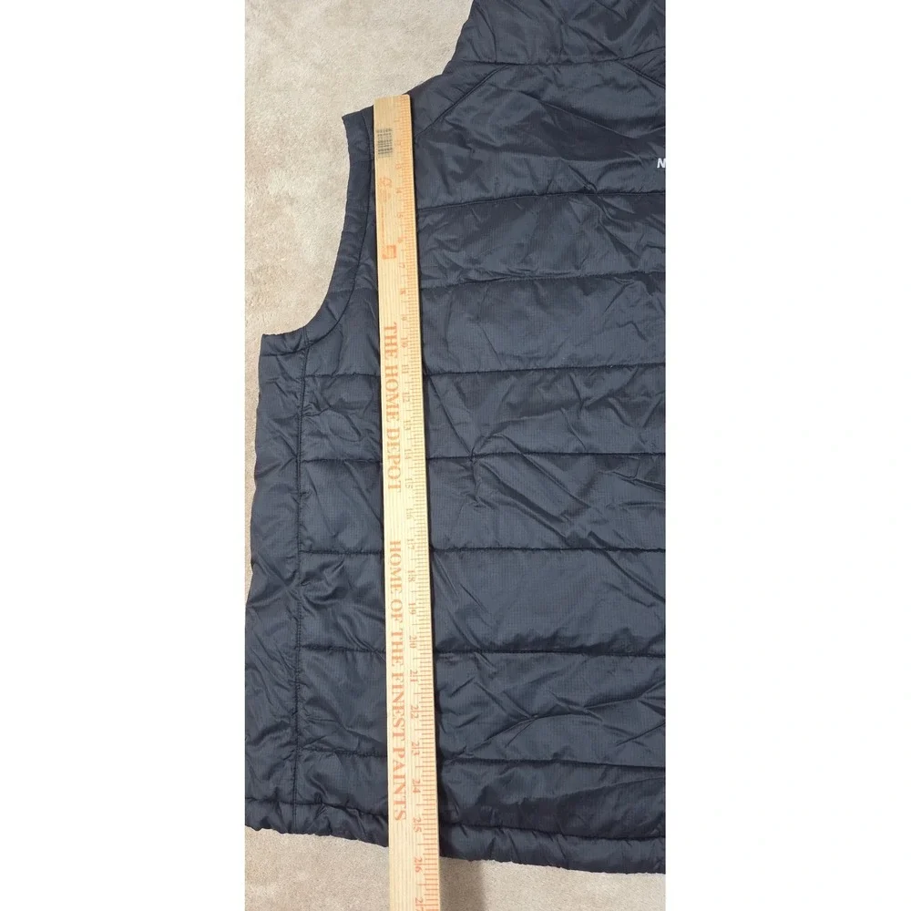 The North Face Primaloft Puffer Vest Men's Medium Black Quilted Full Zip GOOD